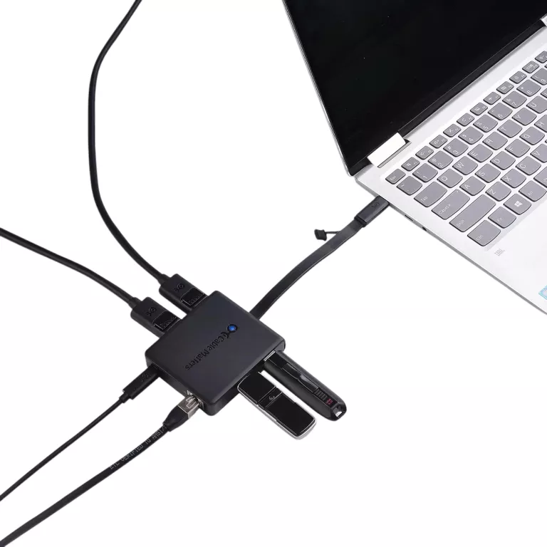 STACJA DOKUJĄCA HUB ADAPTER CABLE MATTERS USB C 2X DP 2XUSB 2.0 480 MBPS