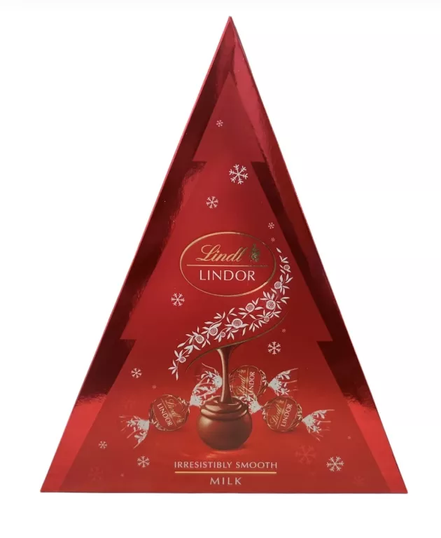 LINDT LINDOR PRALINY ŚWIĄTECZNE CZERWONA CHOINKA 125 G