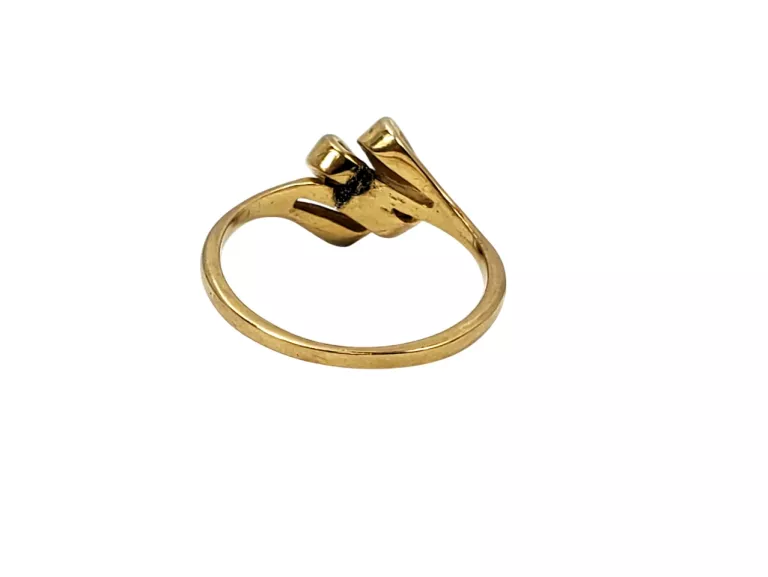 ZŁOTY PIERŚCIONEK 2 BRYLANTY 0,02 CT 333 1,85 G R12