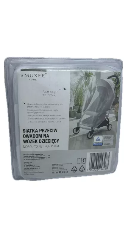 MOSKITIERA/SIATKA PRZECIW OWADOM NA WÓZEK 5904134157263