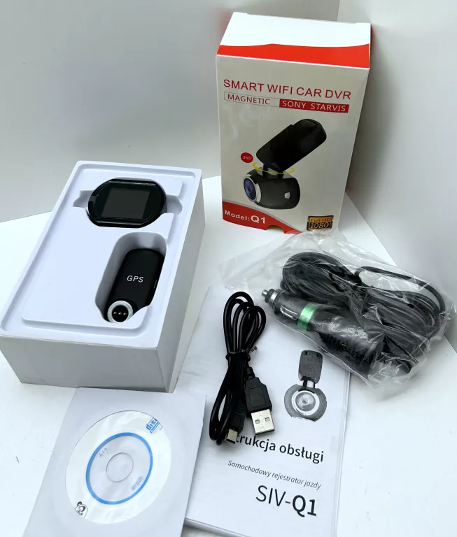 KAMERA SAMOCHODOWA SIV-Q1 1080P SONY IMX 323 WIFI GPS