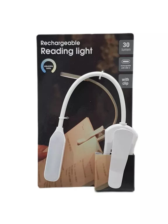 LAMPKA DO CZYTANIA KSIĄŻEK USB LAMPKA NOCNA Z KLIPSEM