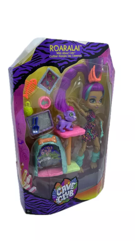 LALKA CAVE CLUB MATTEL CAVE CLUB ZESTAW HISTORYJKA LALKA ROARALAI
