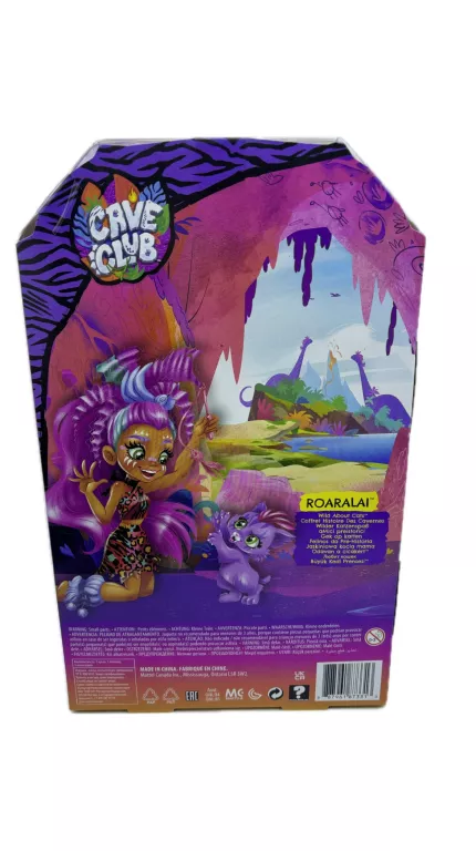 LALKA CAVE CLUB MATTEL CAVE CLUB ZESTAW HISTORYJKA LALKA ROARALAI
