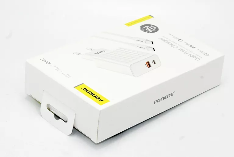 SZYBKA ŁADOWARKA SIECIOWA FONENG EU42 USB TYP C - TYP C PD 20W BIAŁA