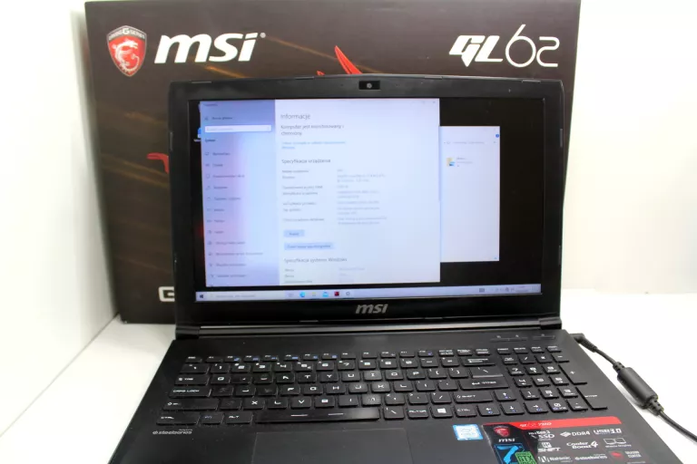 LAPTOP MSI GL62 I5-7300 8GB/128GB+1TB GTX 1050