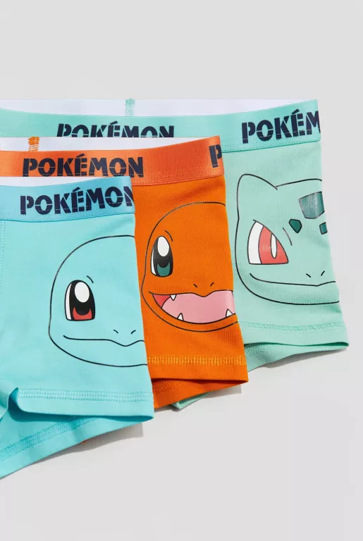 5PAK BOKSEREK DZIECIĘCYCH H&M POKEMON ROZM.98/104