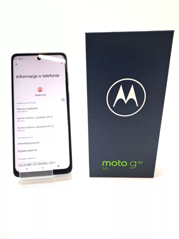 SMARTFON MOTOROLA MOTO G62 5G 4 GB / 64 GB 5G SZARY