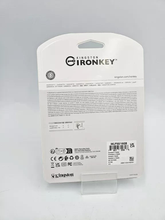 SZYFROWANY PENDRIVE KINGSTON IRONKEY LOCKER+ 50 16GB USB 3.2