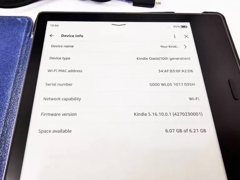 CZYTNIK E-BOOKÓW - KINDLE OASIS 3 (10 GEN.) 8GB + PUDEŁKO + ORYG. ETUI