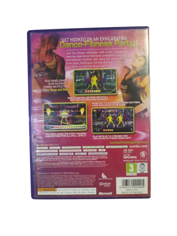 GRA XBOX 360 ZUMBA FITNESS JOIN THE PARTY
