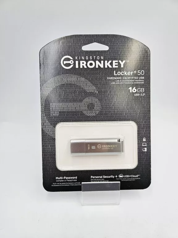SZYFROWANY PENDRIVE KINGSTON IRONKEY LOCKER+ 50 16GB USB 3.2