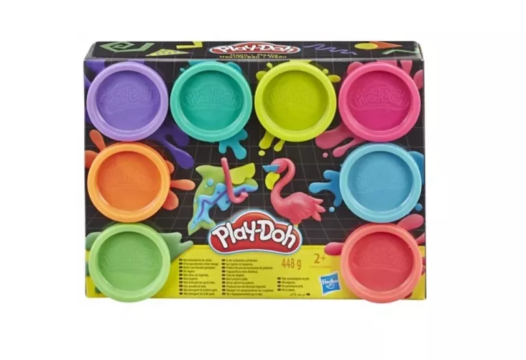 PLAY-DOH CIASTOLINA 8-PAK NEONOWY MIX E5063 MASA PLASTYCZNA
