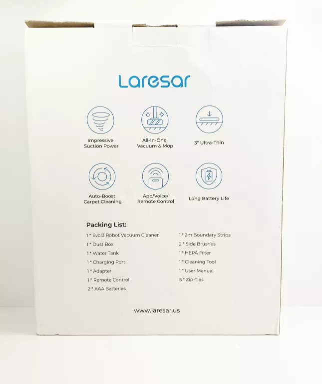 LARESAR 3 ROBOT ODKURZAJĄCY I MOPUJĄCY