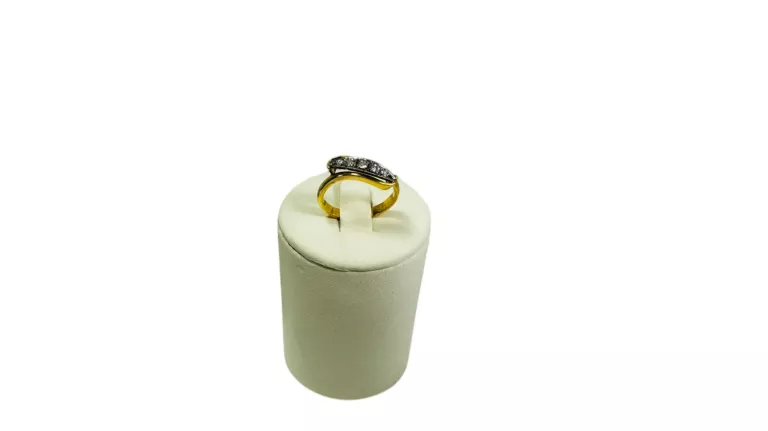 ZŁOTY PIERŚCIONEK BRYLANTY PRÓBA 750 4,29G 0,21CT R.16