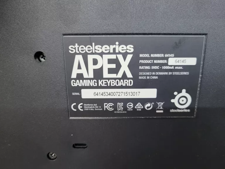 KLAWIATURA STEELSERIES APEX GAMING 64145