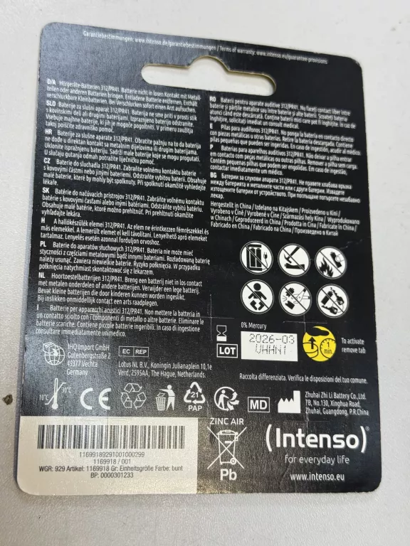 baterie-intenso-energy-ultra-hearing-aid-pr41-312-do-aparatow-sluchowych-ean-gtin-4034303027149