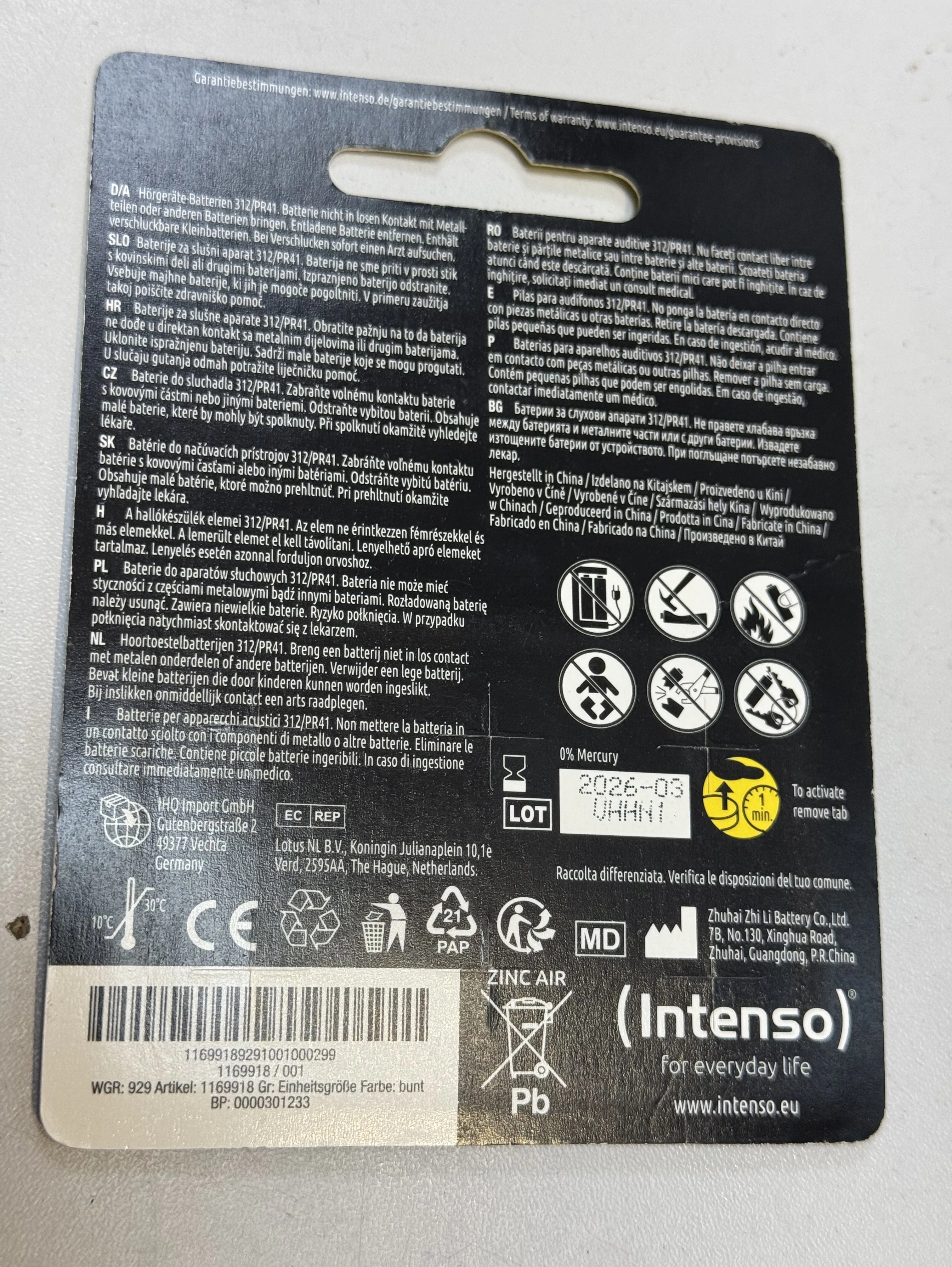 baterie-intenso-energy-ultra-hearing-aid-pr41-312-do-aparatow-sluchowych-ean-gtin-4034303027149