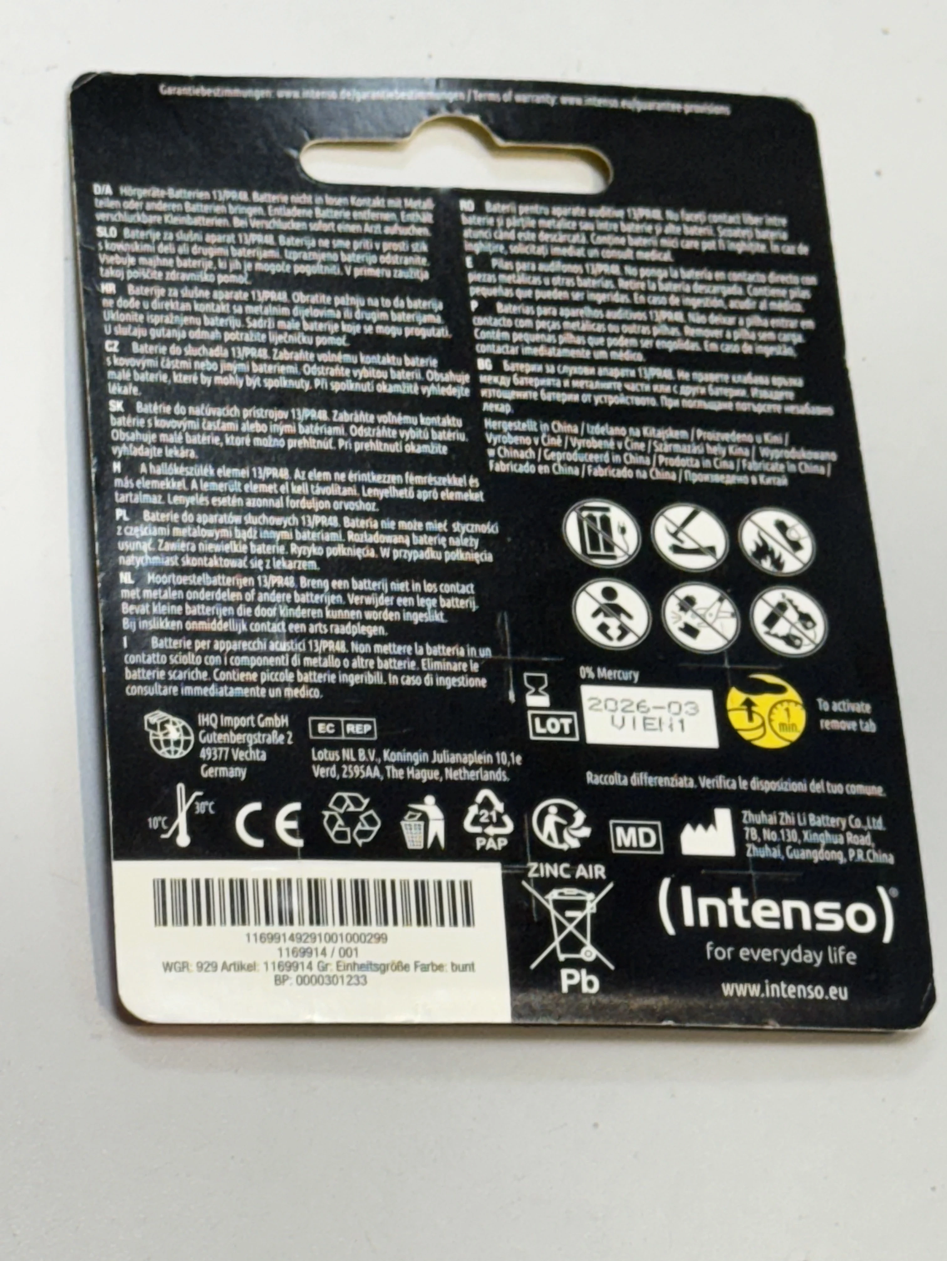 baterie-intenso-energy-ultra-hearing-aid-pr48-13-do-aparatow-sluchowych-ean-gtin-4034303027149