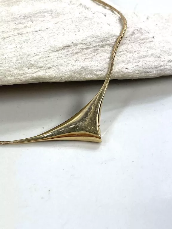 ZŁOTA KOLIA P585 Z BRYLANTAMI 0,16CT W9,320