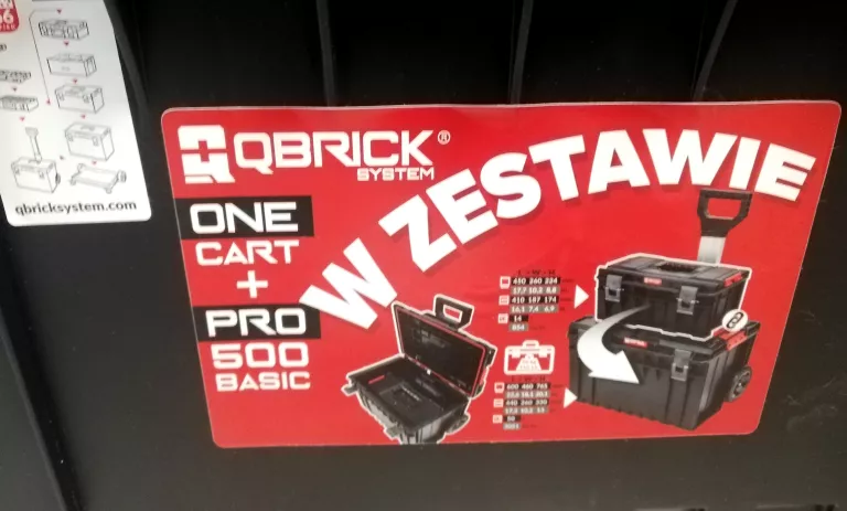 SKRZYNKA QBRICK SYSTEM ONE CART BASIC SET 2 + PRO 500 BASIC