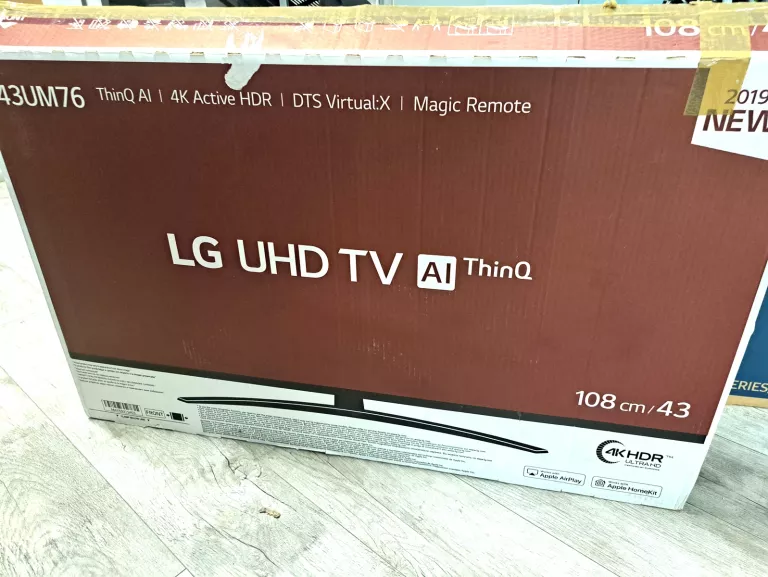 TELEWIZOR LG 43" 4K SMART TV Z CINEMA HDR AI 43UM7600