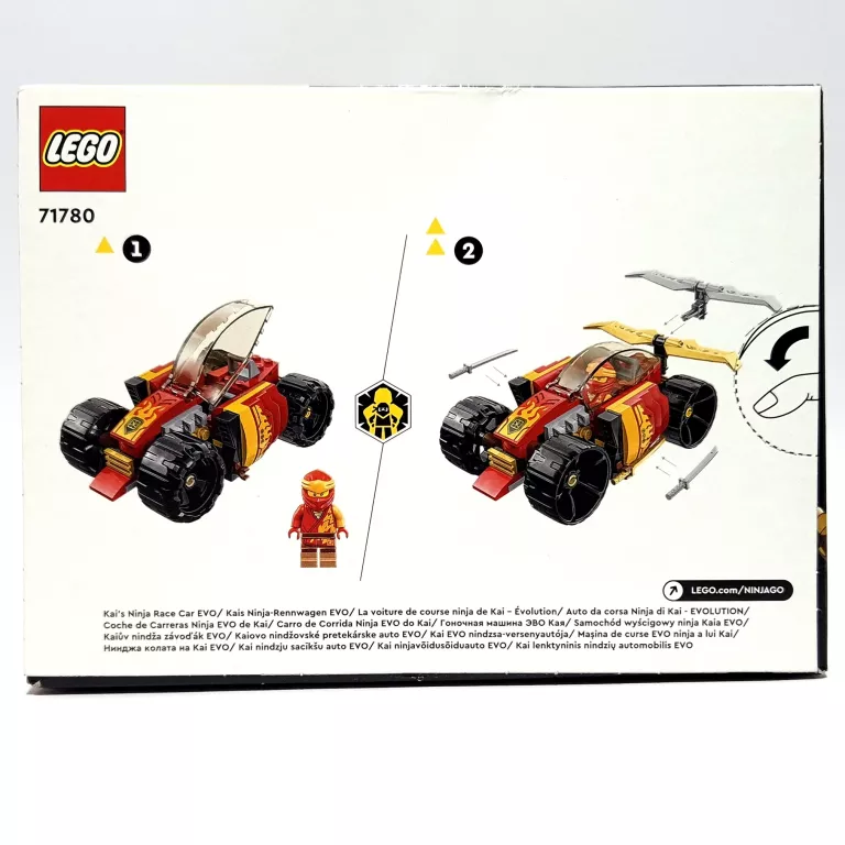 LEGO NINJAGO 6+ SAMOCHÓD AUTO NINJA KAIA EVO 71780