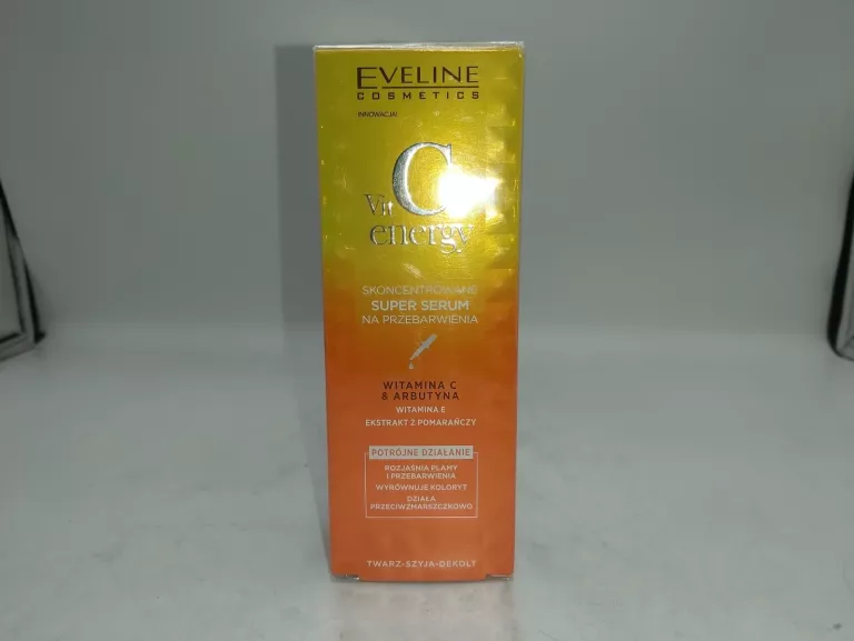 SUPER SERUM NA PRZEBARWIENIA EVELINE VIT C ENERGY ARBUTYNA