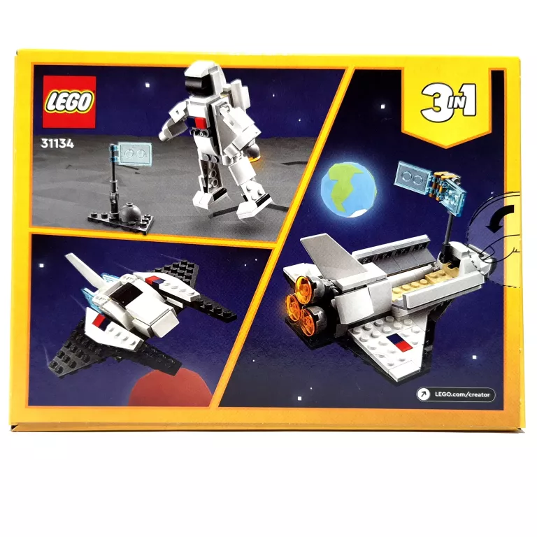 LEGO CREATOR 3W1 31134 PROM KOSMICZNY ZESTAW KLOCKÓW 3W1 STATEK ASTRONAUTA