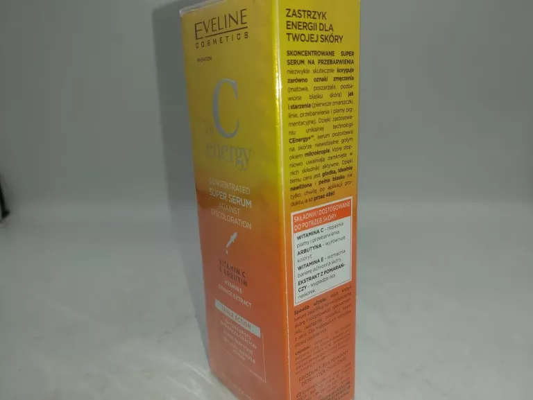 SUPER SERUM NA PRZEBARWIENIA EVELINE VIT C ENERGY ARBUTYNA