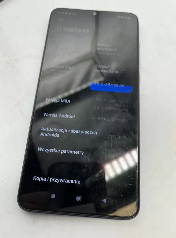 TELEFON REDMI NOTE 8 PRO 128 / 6 GB PĘKNIĘCIE