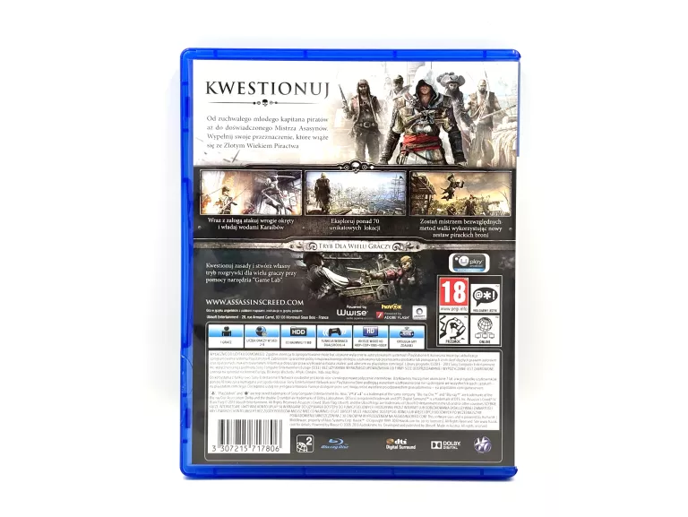 GRA ASSASSIN'S CREED IV BLACK FLAG SONY PLAYSTATION 4 (PS4) PUDEŁKO