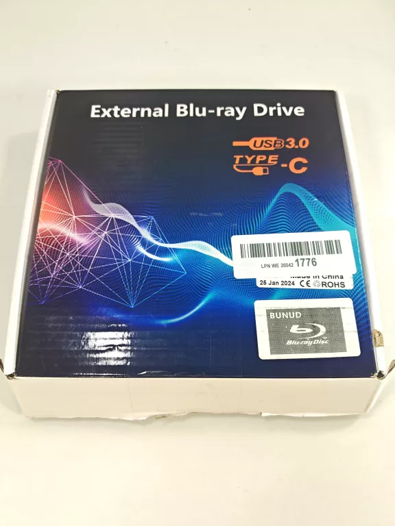 ZEWNĘTRZNY NAPĘD BLU RAY DVD NAGRYWARKA USB 3.0 I TYPE-C SD/TF