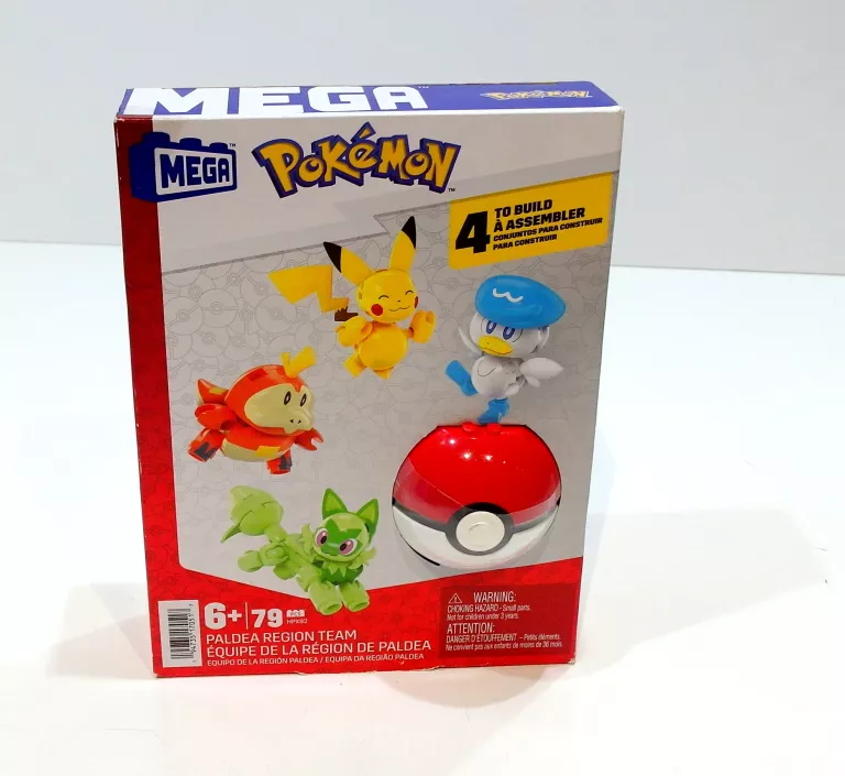 MEGA CONSTRUX POKEMON PALDEA REGION TEAM MATTEL