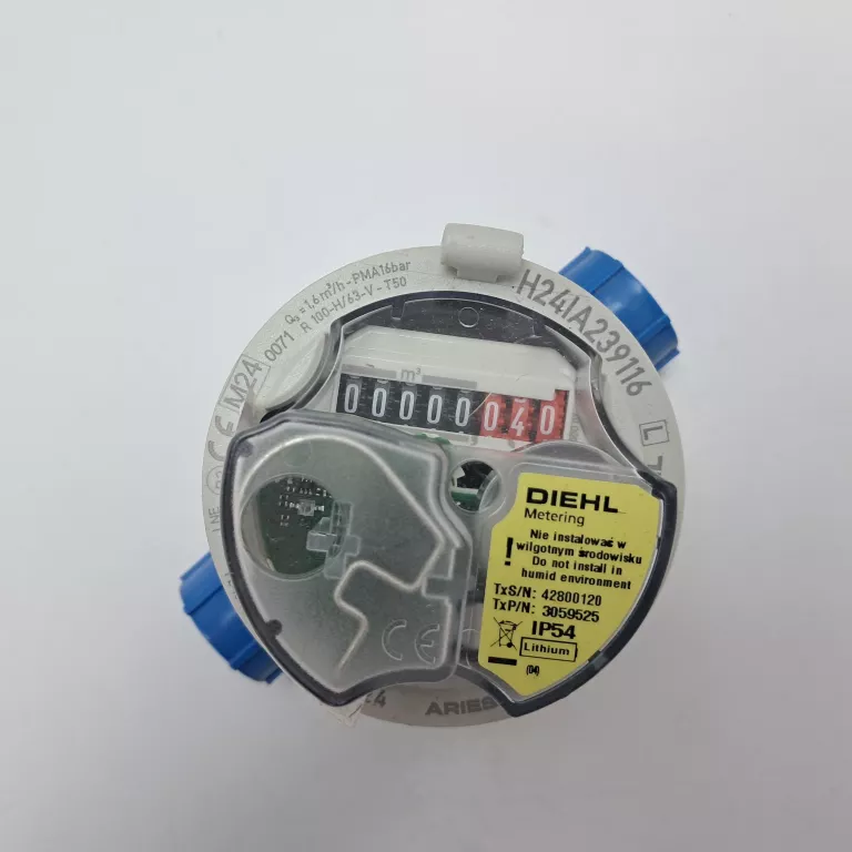 DIEHL WATER METER ARIES IS DN 15 Q3 2.5M3/H 30°C X2