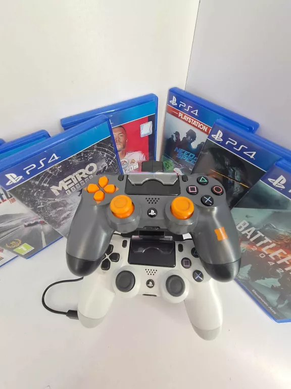 2 PADY PS4 DUALSHOCK 4 SLIM PRO COD BLACK OPS III 7 GIER NA PS4