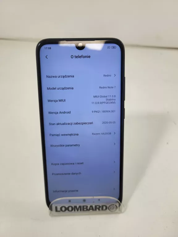 TELEFON XAOMI REDMI NOTE 7 B/N