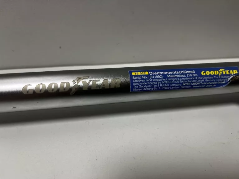KLUCZ DYNAMOMETRYCZNY GOODYEAR 75522 42-210 NM (USZKODZONY)