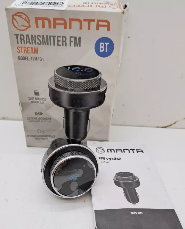 TRANSMITER FM MANTA STREAM TFM101 BT KOMPLET