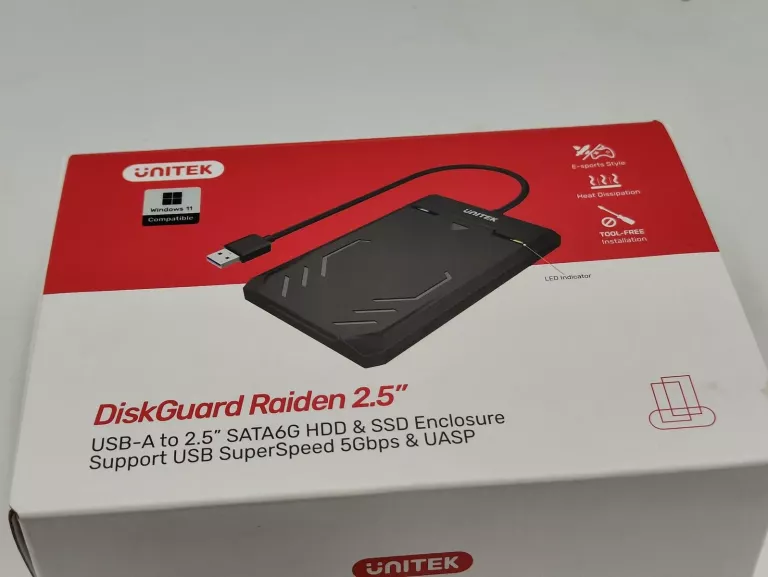 ADAPTER KIESZEŃ DYSKU SATA DO USB DO DYSKÓW UNITEK Y-3036 USB 3.0