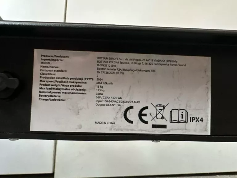 HULAJNOGA ELEKTRYCZNA EVOLUTION R-EV42112 350 W
