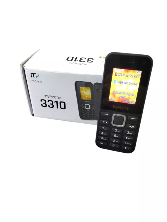 TELEFON MYPHONE 3310 (CZARNY) KOMPLET