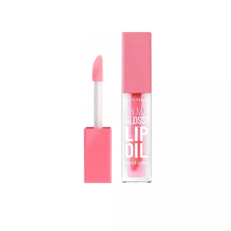 OLEJEK DO UST NAWILŻAJĄCY 001 PINK FLUSH OH MY GLOSS RIMMEL LIP OIL