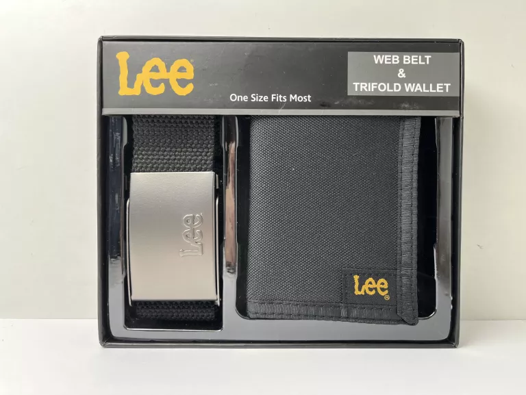 LEE WRANGLER ZESTAW PASEK + PORTFEL