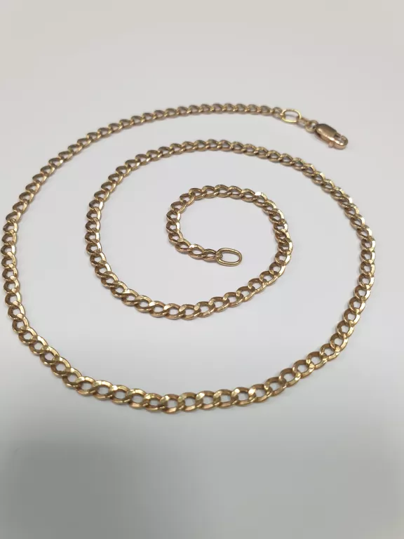 ZŁOTY ŁAŃCUSZEK 3,6G 585 43 CM