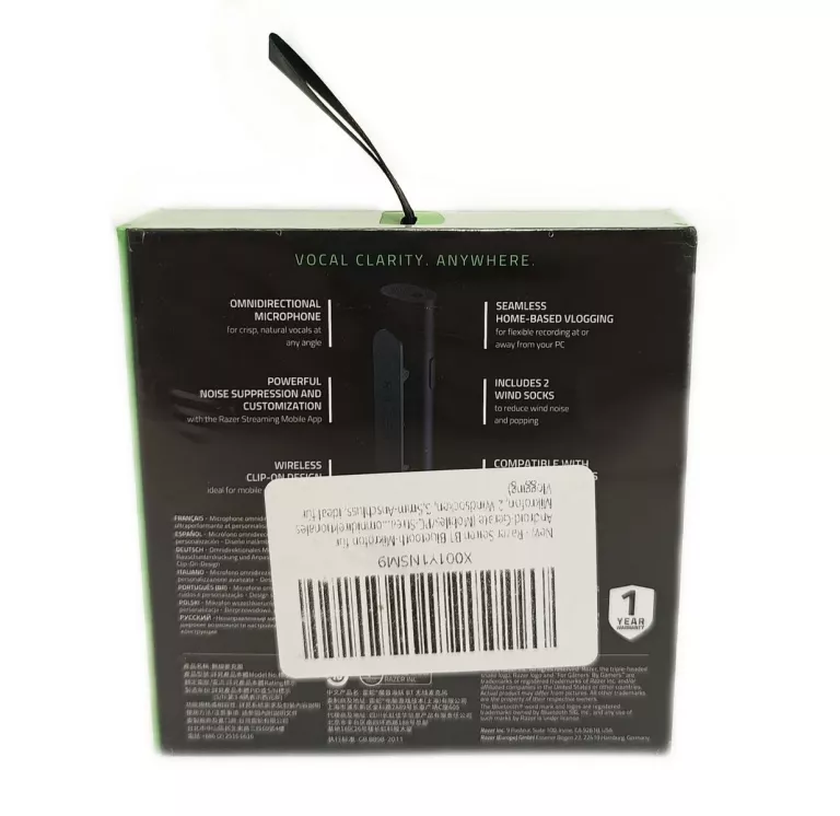 MIKROFON BEZPRZEWODOWY RAZER SEIREN BT - JAK NOWY!