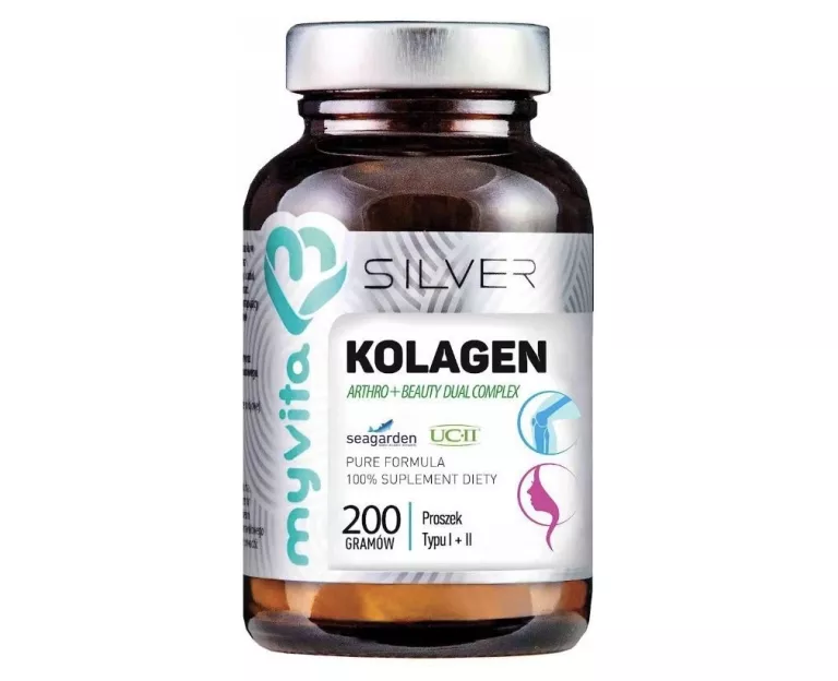 MYVITA KOLAGEN SILVER ARTHRO + BEAUTY PROSZEK TYP I + II, 200G