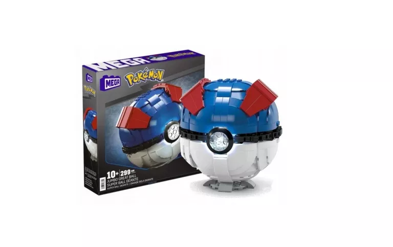 MEGA CONSTRUX KLOCKI POKEMON DUŻY GREAT BALL JUMBO POKEBALL HMW04
