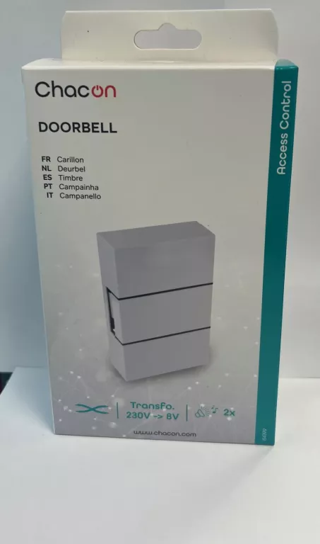 D10 CHACON 84199 DZWONEK PRZEWODOWY BIAŁY