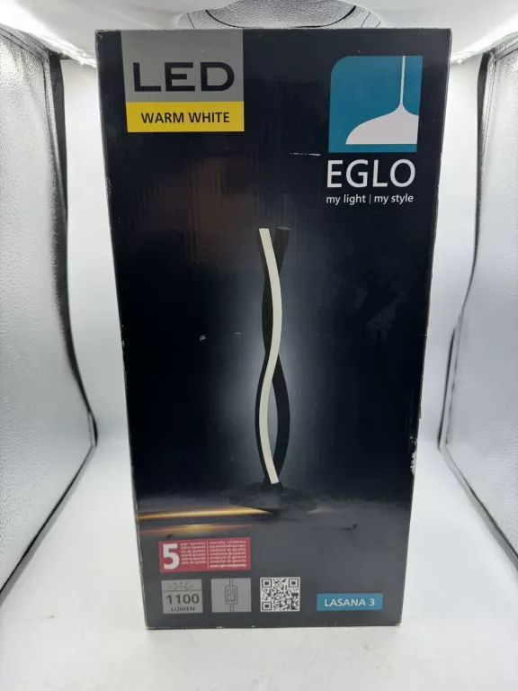 LAMPA STOŁOWA EGLO LASANA BIAŁY, CZARNY 10 W